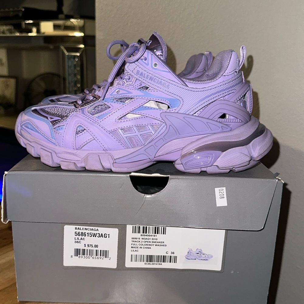 Balenciaga Track.2 Sneaker- Lilac size 36 LIKE NEW